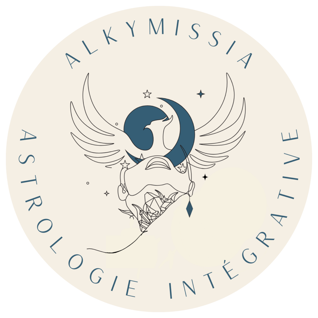 Le logo d'Alkymissia spécialisée en astrologie intégrative