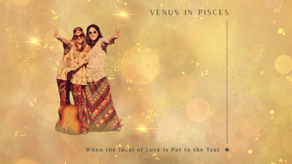 Illustration symbolising Venus in Pisces and the idealisation of love and relationships
