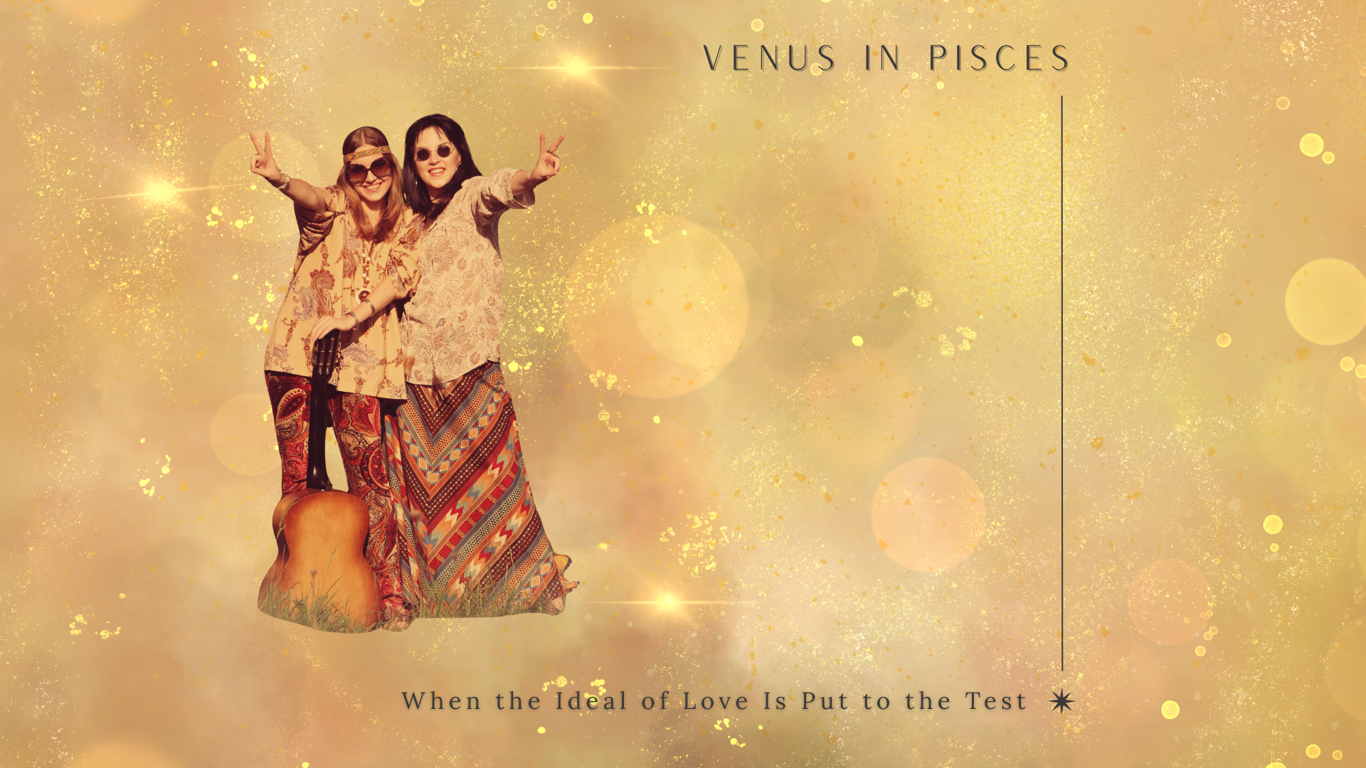 Illustration symbolising Venus in Pisces and the idealisation of love and relationships