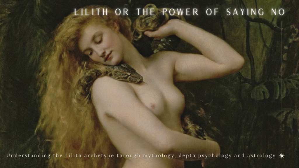 Lilith painting by John Collier illustrating the Lilith archetype in astrology and depth psychology