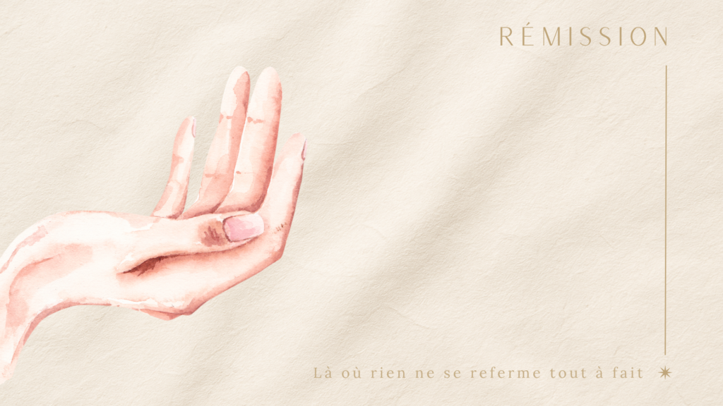 main ouverte évoquant la rémission après un cancer et le relâchement intérieur